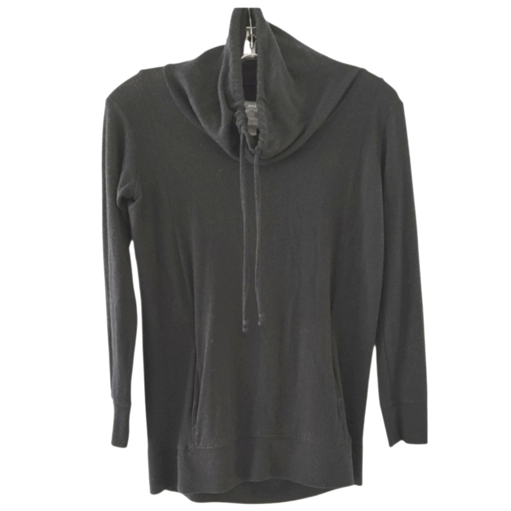 AERIE Cowl Neck Black Sweater Size XS